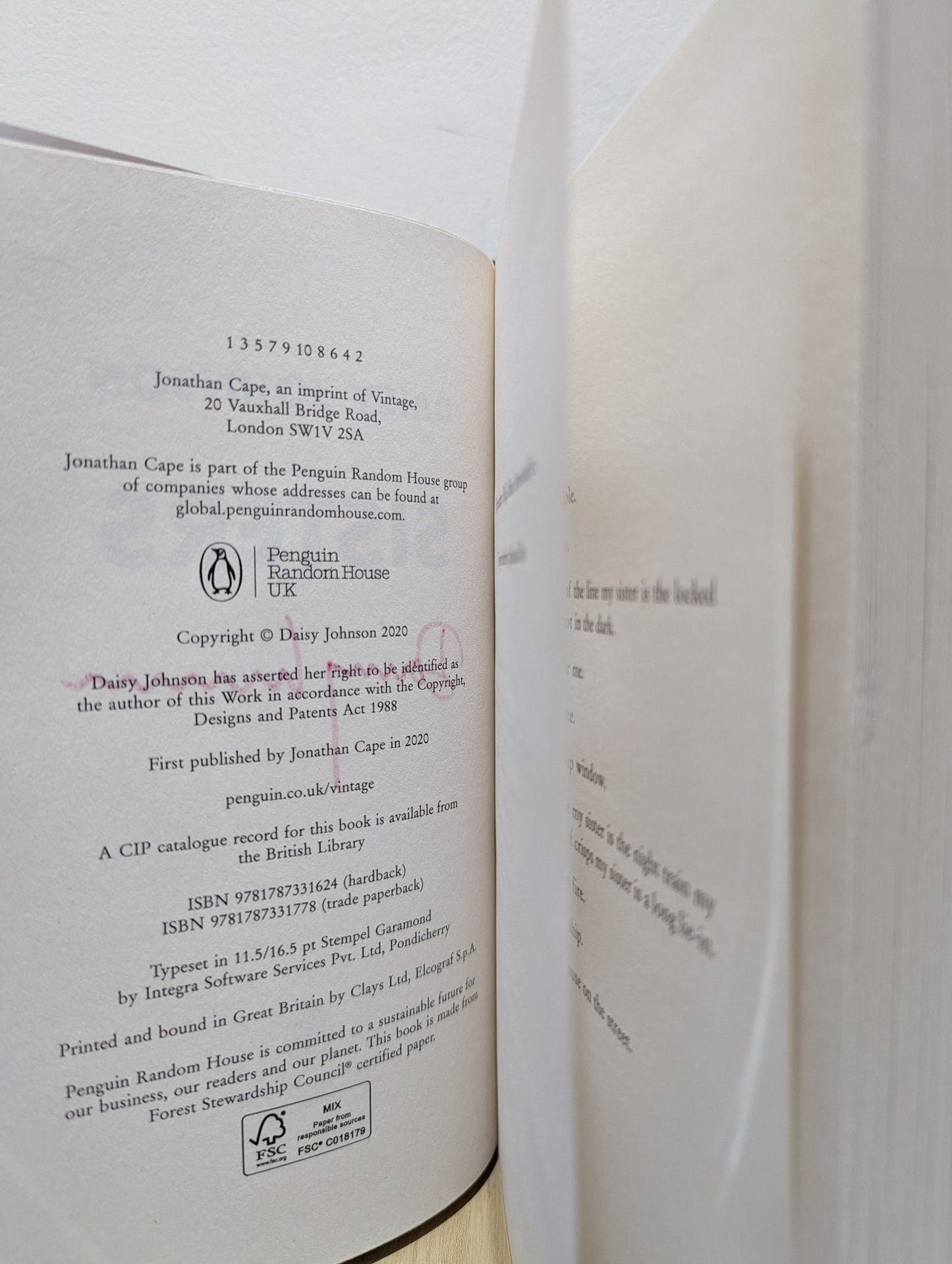 Sisters by Daisy Johnson (Signed First Edition) - Fialta Books