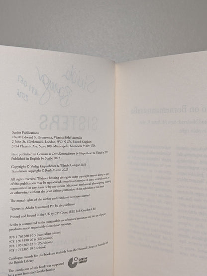Sisters in Arms by Shida Bazyar (Double Signed Dated First Edition) - Fialta Books