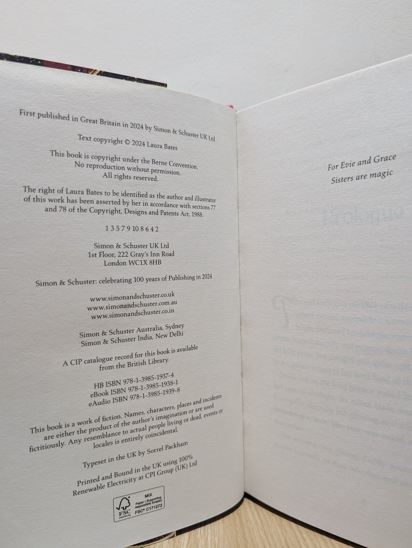 Sisters of Fire and Fury by Laura Bates (Signed First Edition with sprayed edges) - Fialta Books