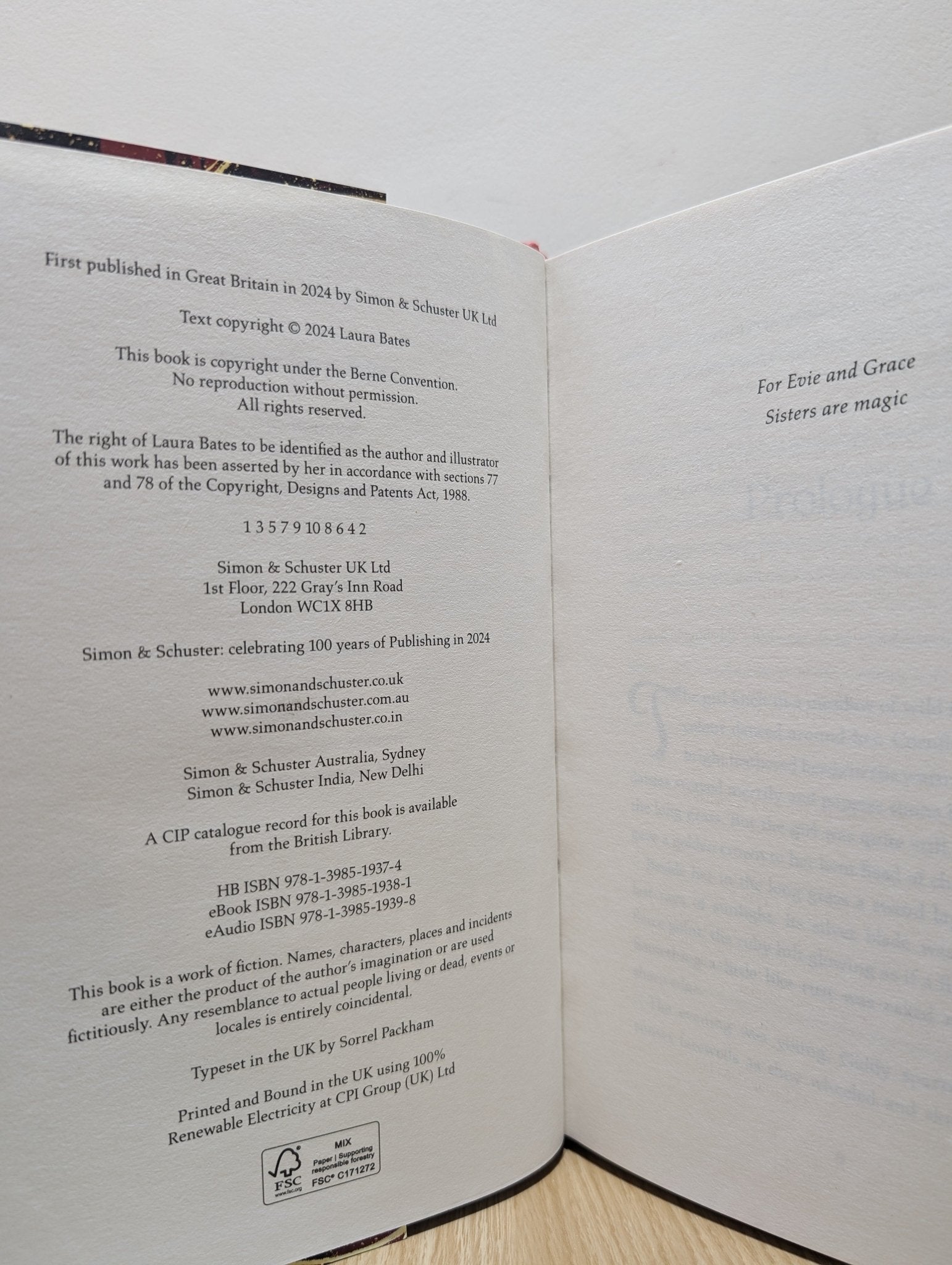 Sisters of Fire and Fury by Laura Bates (Signed First Edition with sprayed edges) - Fialta Books