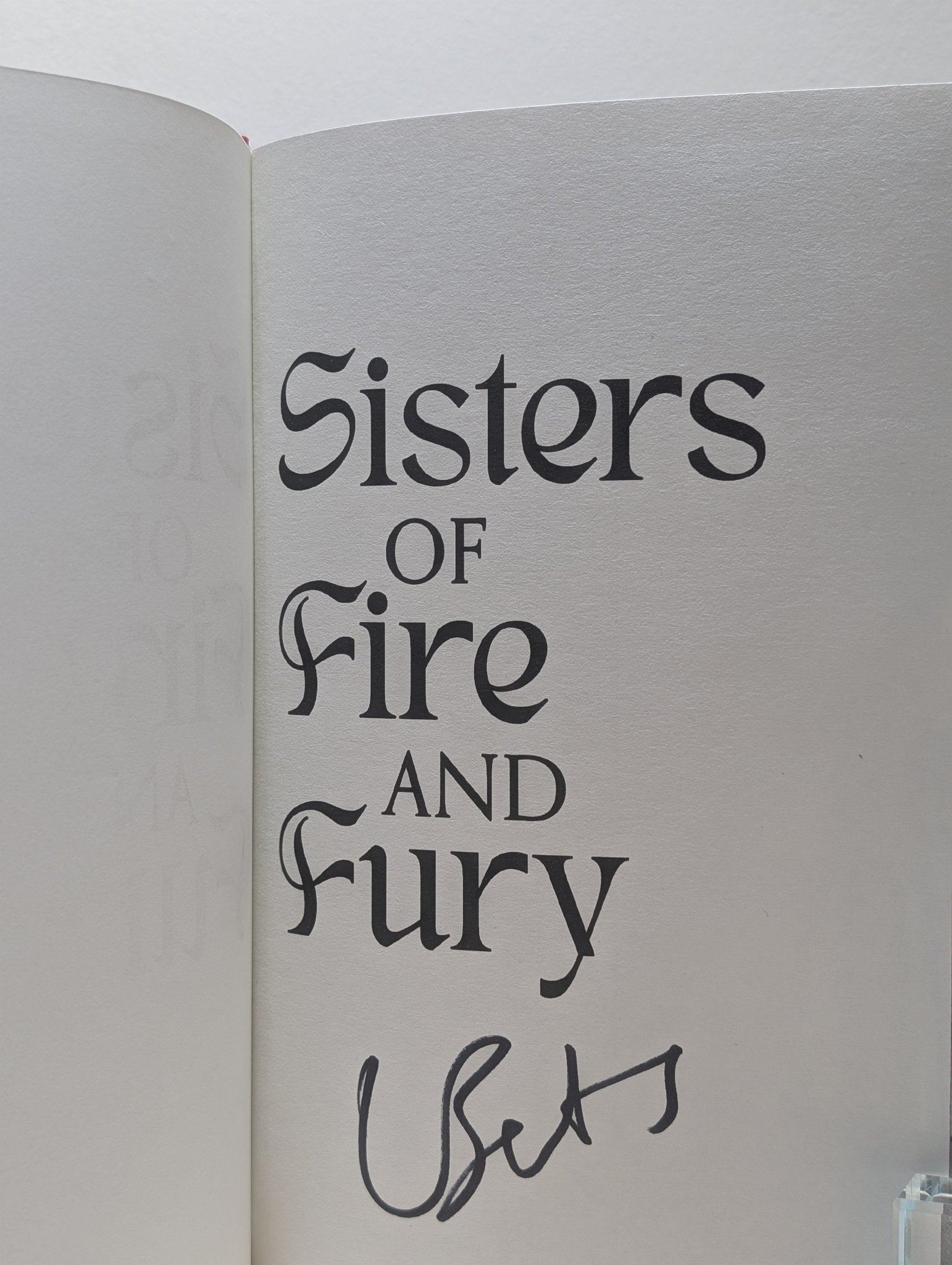 Sisters of Sword and Shadow; Sisters of Fire and Fury by Laura Bates (Signed Set with sprayed edges) - Fialta Books