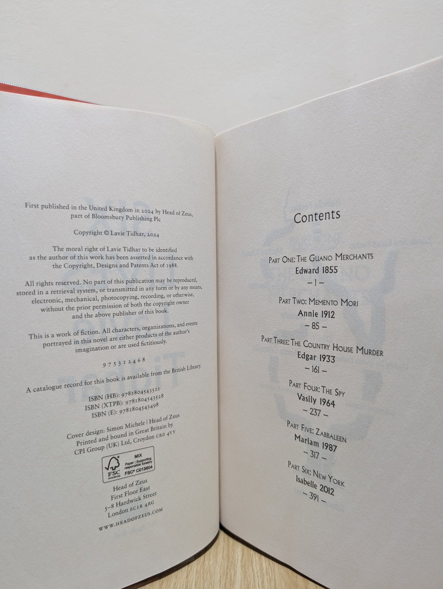 Six Lives by Lavie Tidhar (Signed First Edition) - Fialta Books