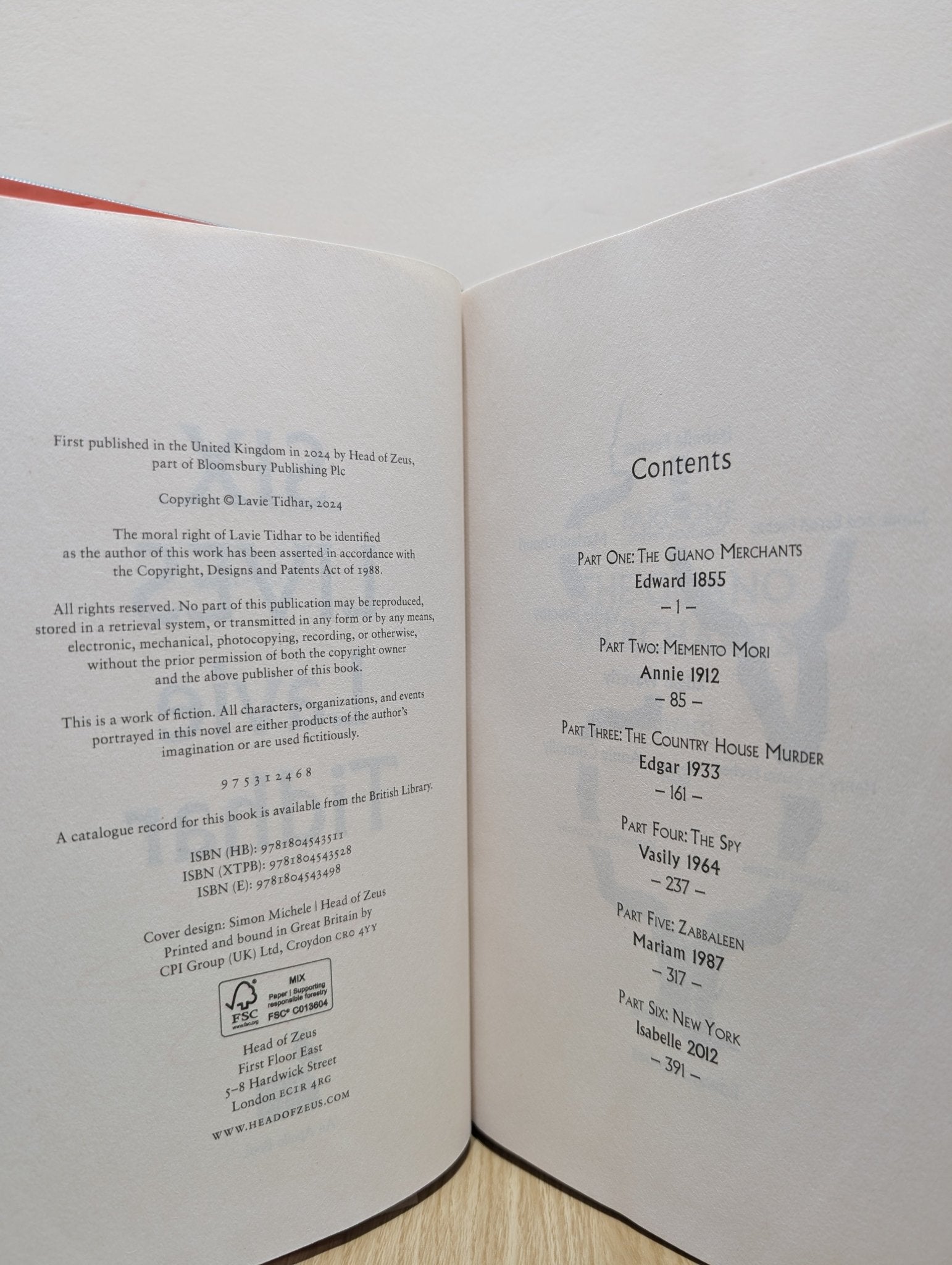 Six Lives by Lavie Tidhar (Signed First Edition) - Fialta Books