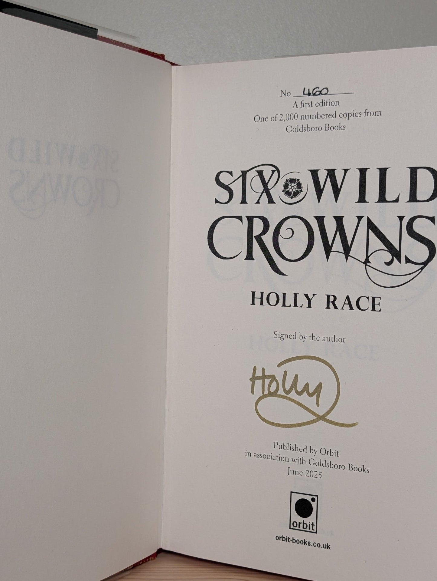 Six Wild Crowns; Six Savage Thrones by Holly Race (Signed Numbered Set with sprayed edges) - Fialta Books