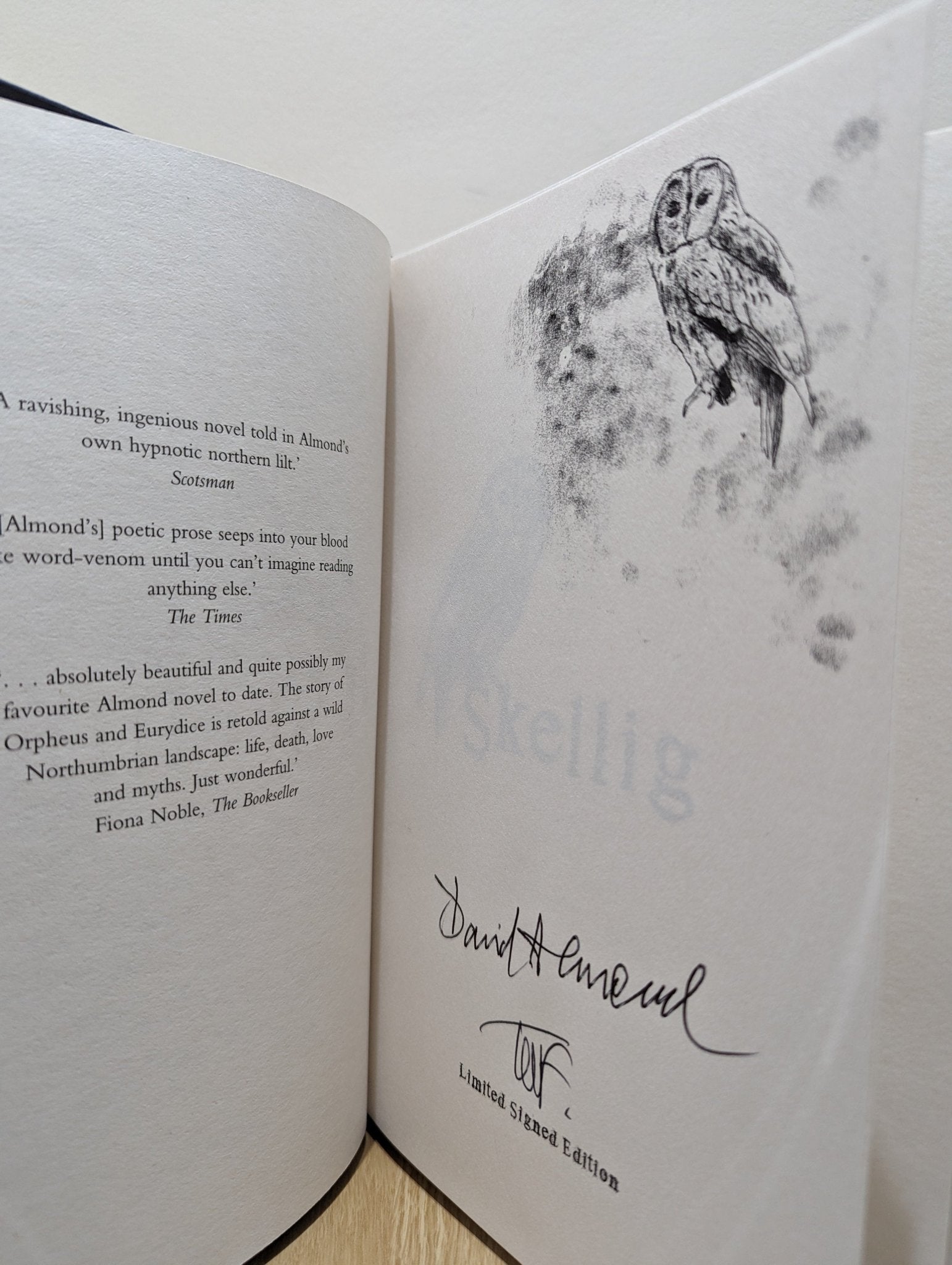 Skellig: the 25th anniversary illustrated edition by David Almond (Signed) - Fialta Books