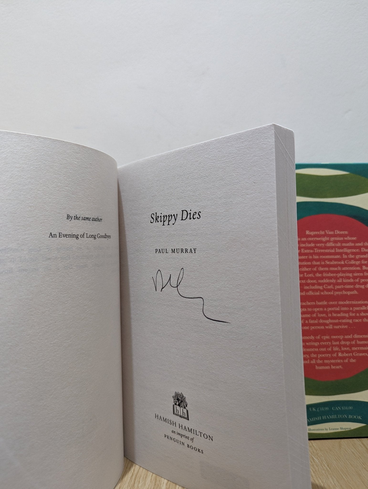 Skippy Dies by Paul Murray (Signed First Edition) - Fialta Books