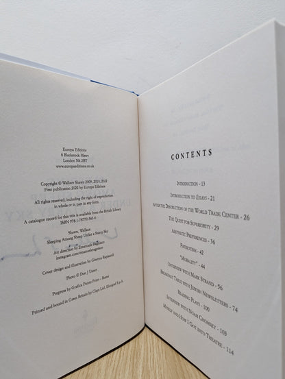 Sleeping Among Sheep Under a Starry Sky: Essays 1985 - 2021 by Wallace Shawn (Signed First Edition) - Fialta Books