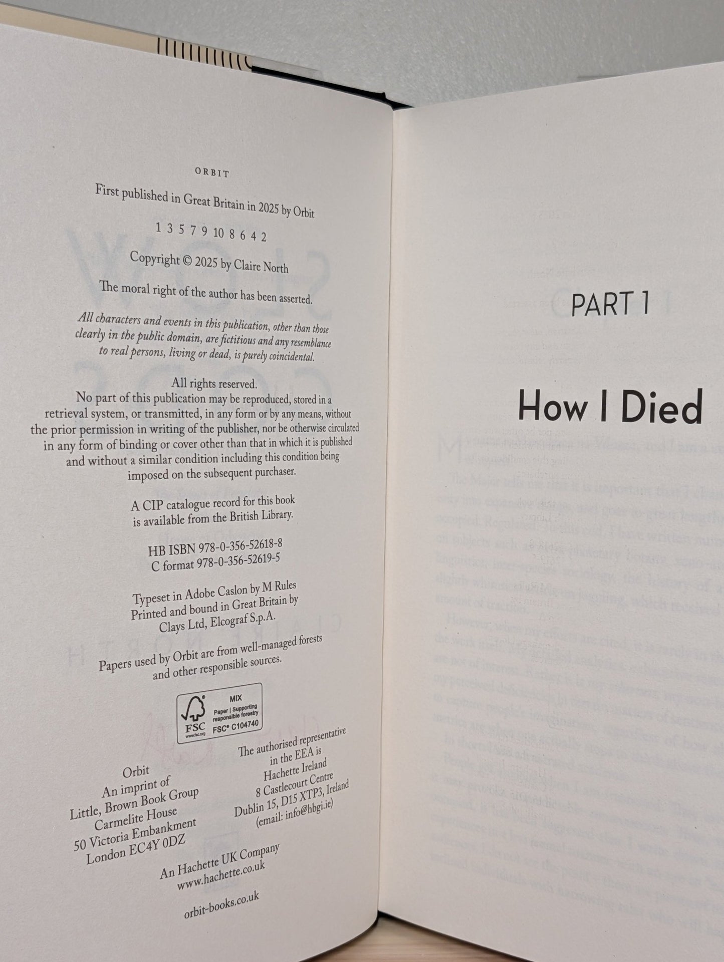 Slow Gods by Claire North (Signed First Edition) - Fialta Books