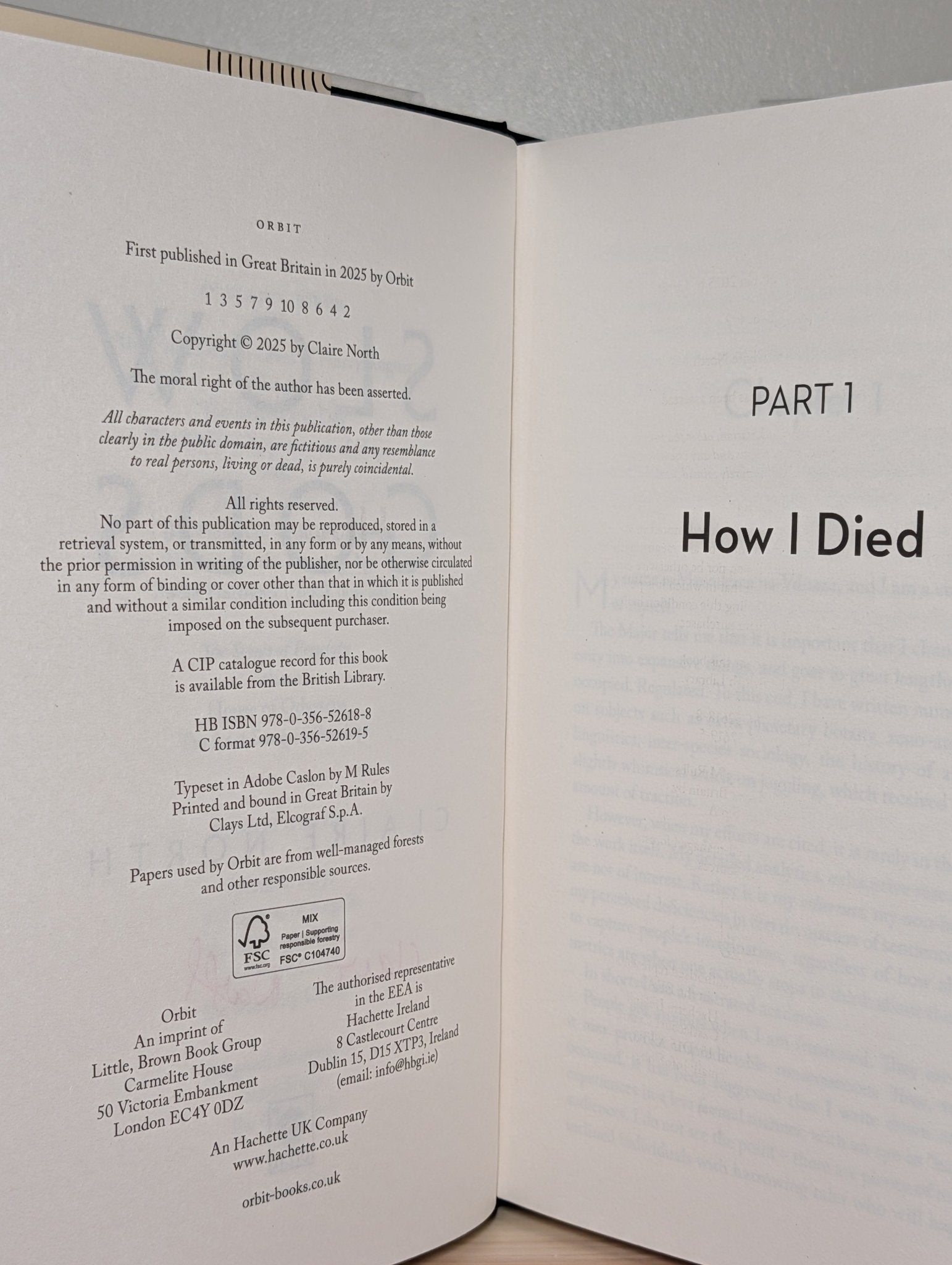 Slow Gods by Claire North (Signed First Edition) - Fialta Books