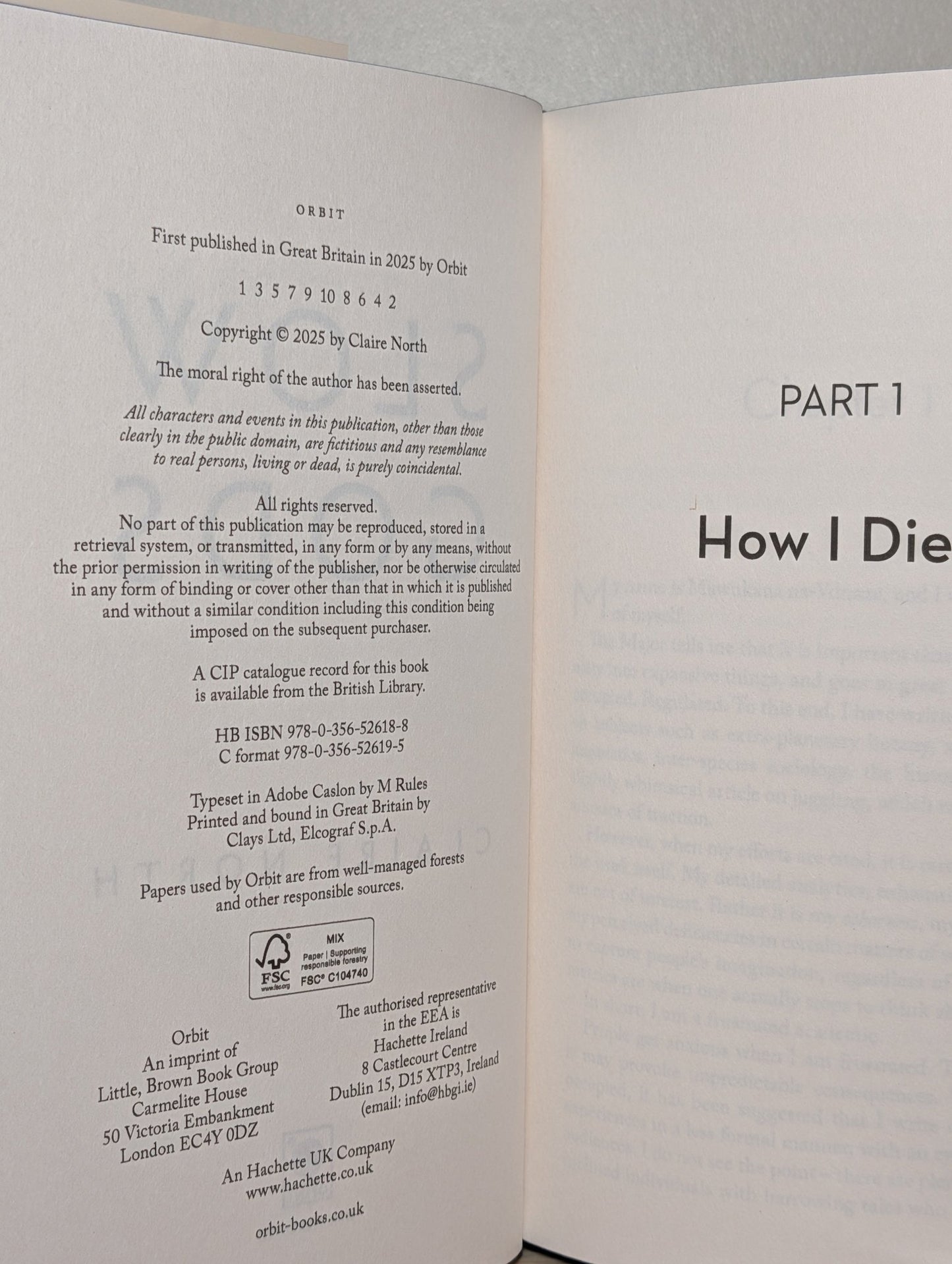 Slow Gods by Claire North (Signed First Edition with sprayed edges) - Fialta Books