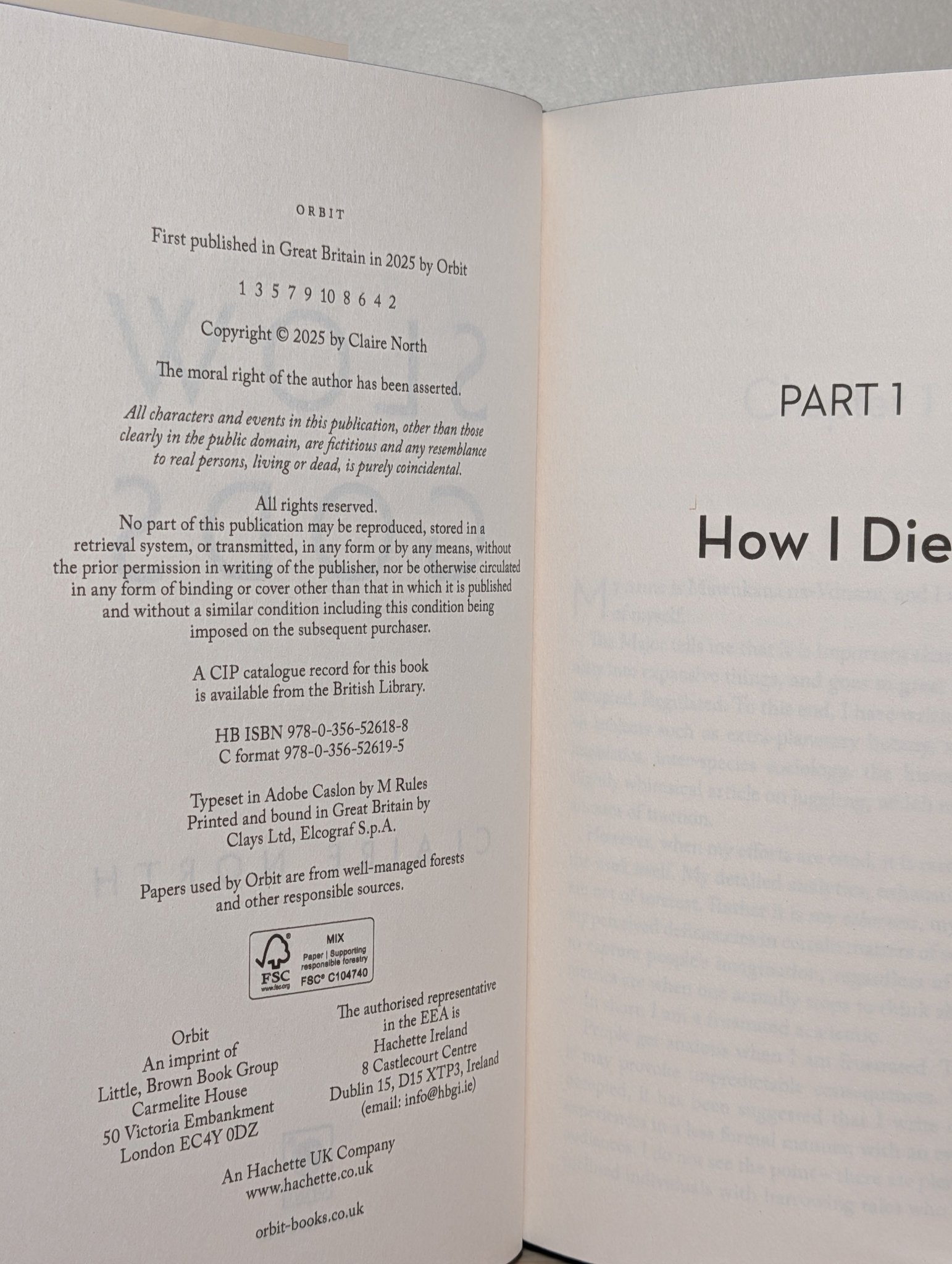 Slow Gods by Claire North (Signed First Edition with sprayed edges) - Fialta Books