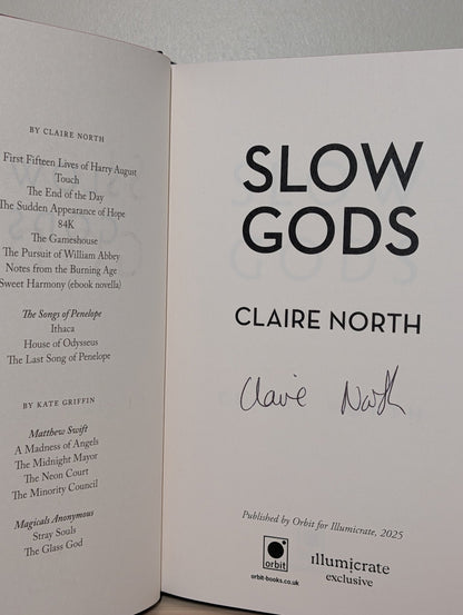 Slow Gods by Claire North (Signed Special Edition with sprayed edges) - Fialta Books