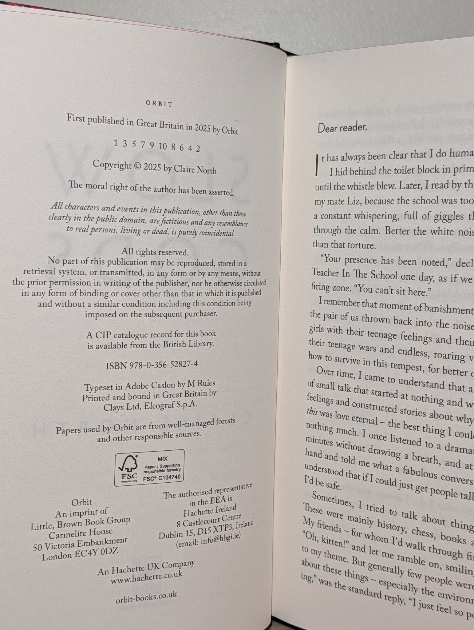 Slow Gods by Claire North (Signed Special Edition with sprayed edges) - Fialta Books