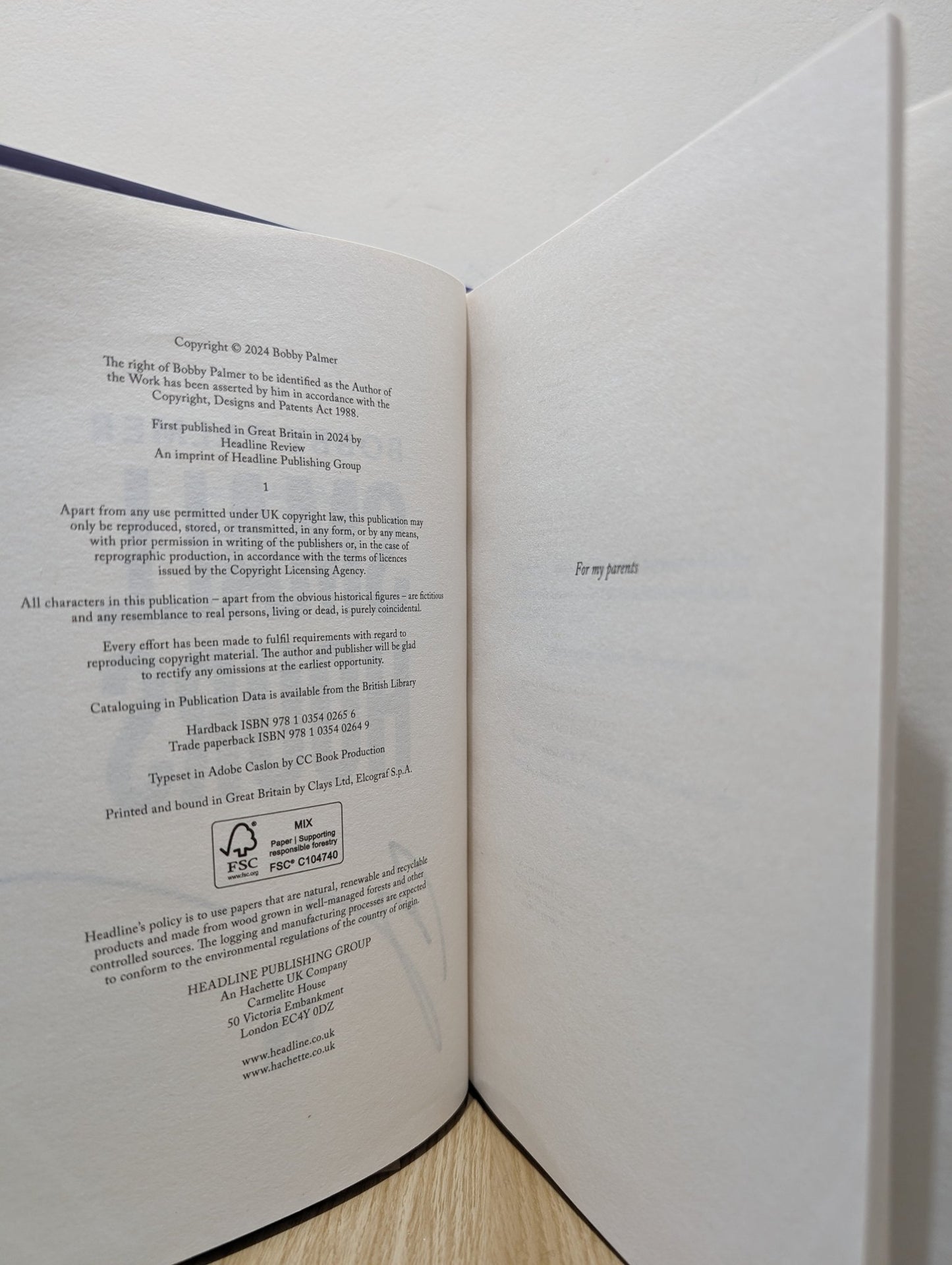 Small Hours by Bobby Palmer (Signed First Edition) - Fialta Books