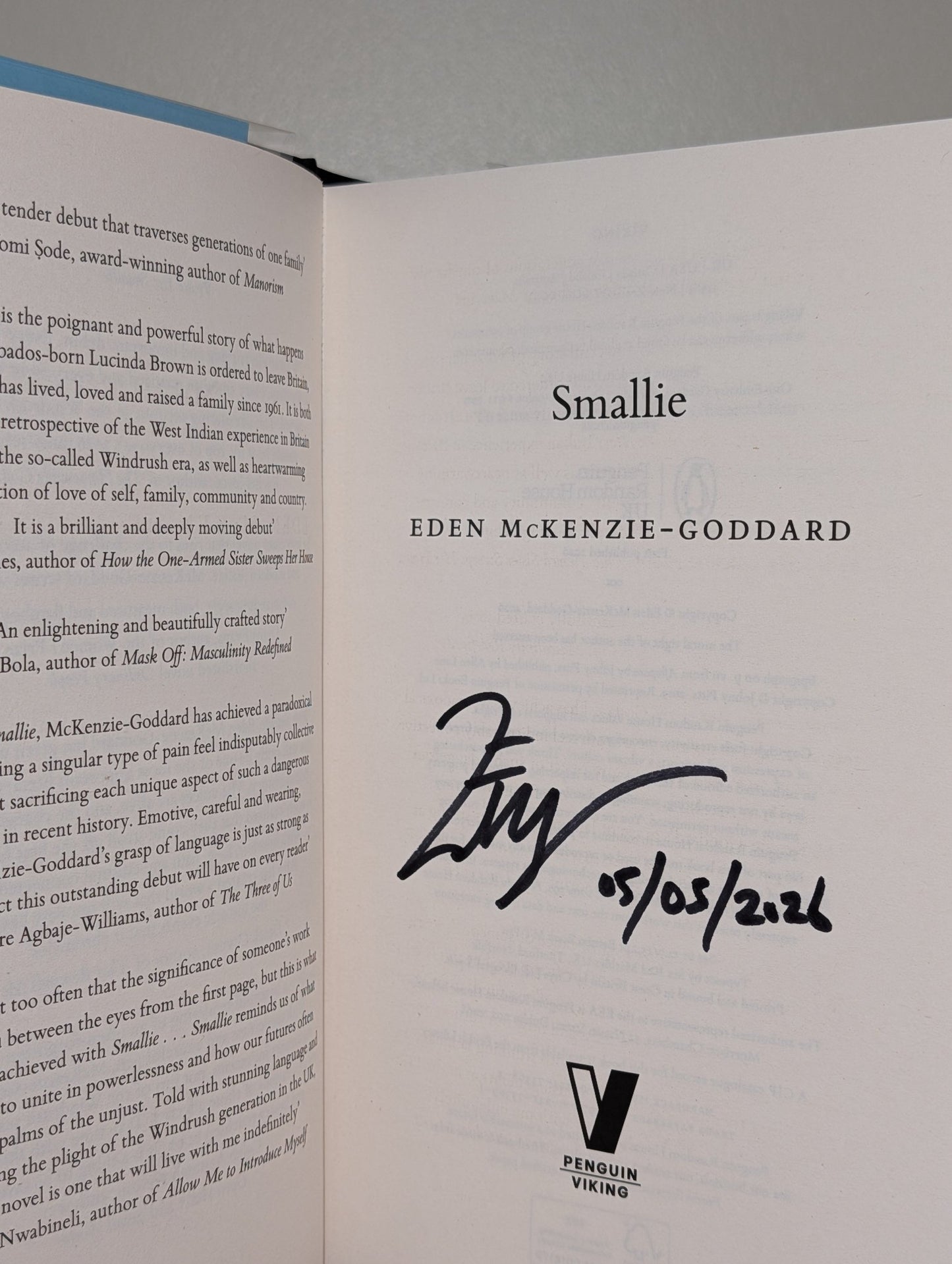 Smallie by Eden McKenzie - Goddard (Signed Dated First Edition) - Fialta Books