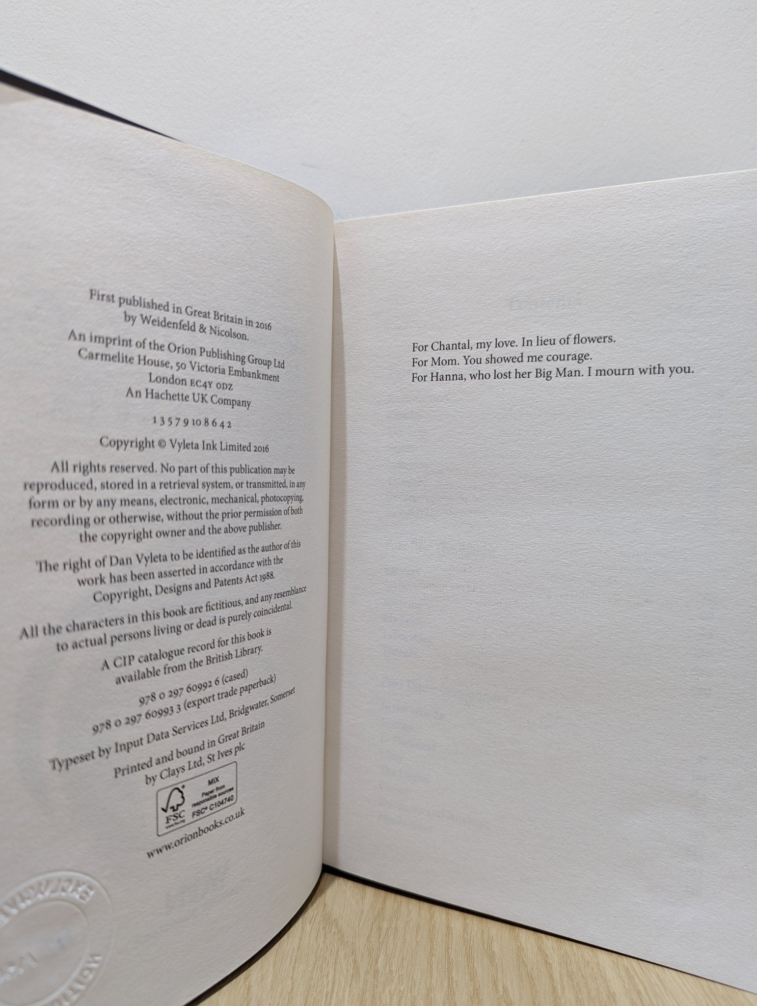 Smoke & Soot by Dan Vyleta (Signed Numbered First Edition Set) - Fialta Books