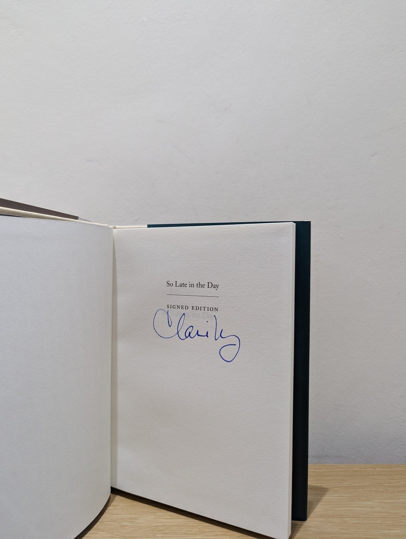 So Late in the Day by Claire Keegan (Signed First Edition with special endpaper) - Fialta Books