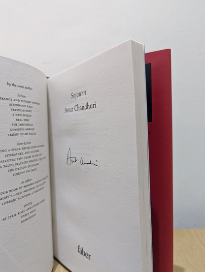 Sojourn by Amit Chaudhuri (Signed First Edition) - Fialta Books