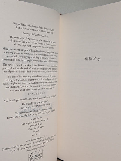 Solace House by Will Maclean (Signed First Edition with sprayed edges) - Fialta Books