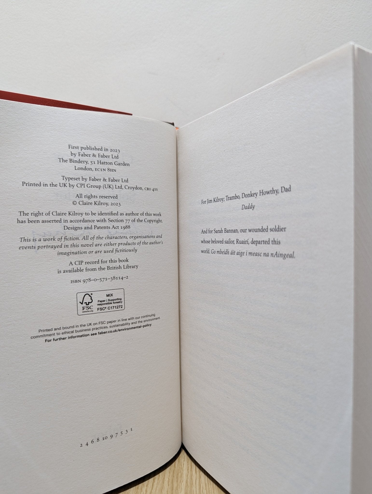 Soldier Sailor by Claire Kilroy (Signed First Edition) - Fialta Books