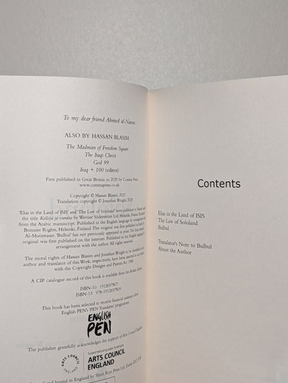 Sololand by Hassan Blasim (First Edition) - Fialta Books
