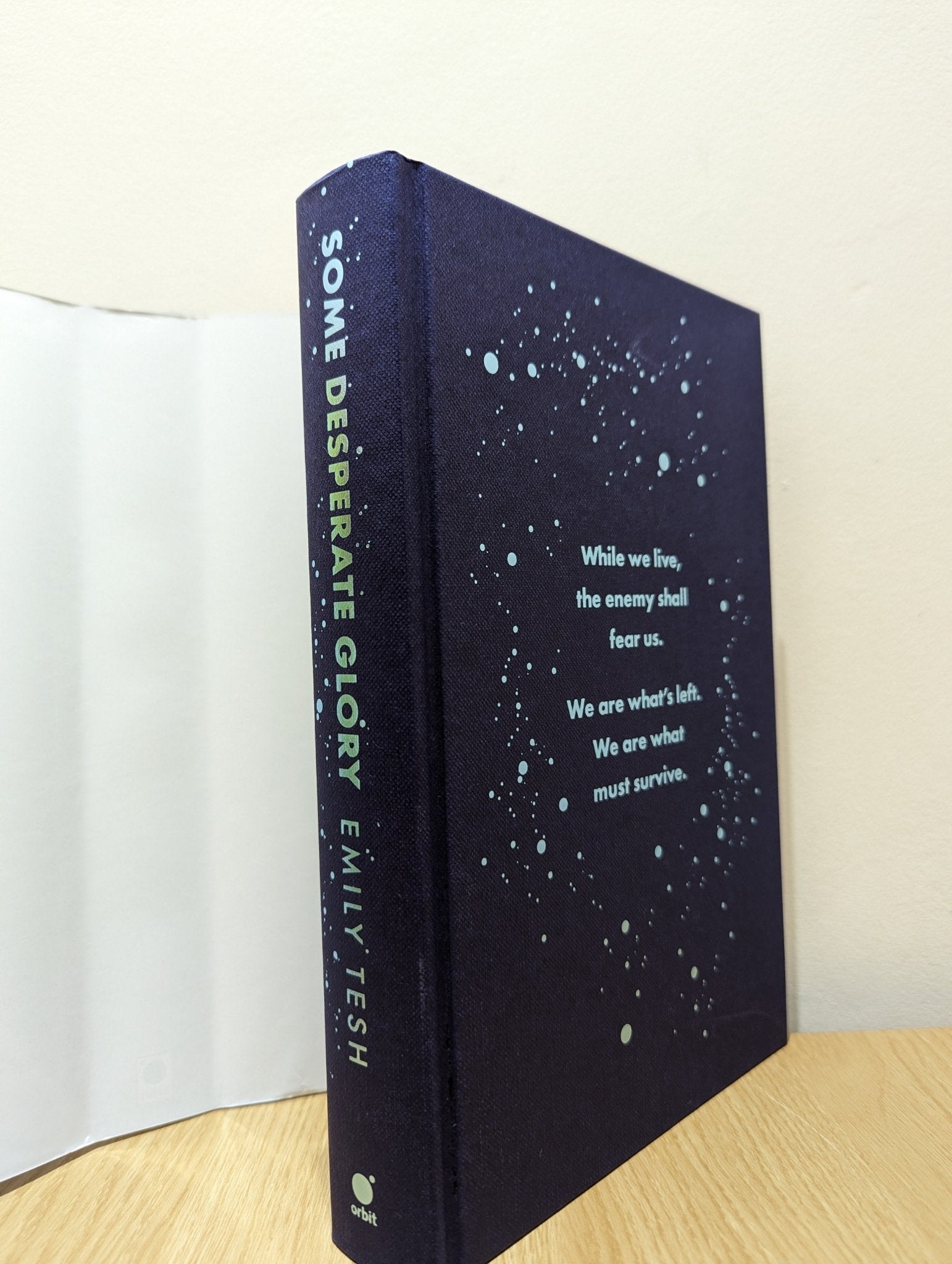 Some Desperate Glory by Emily Tesh (Signed First Edition with sprayed edges) - Fialta Books