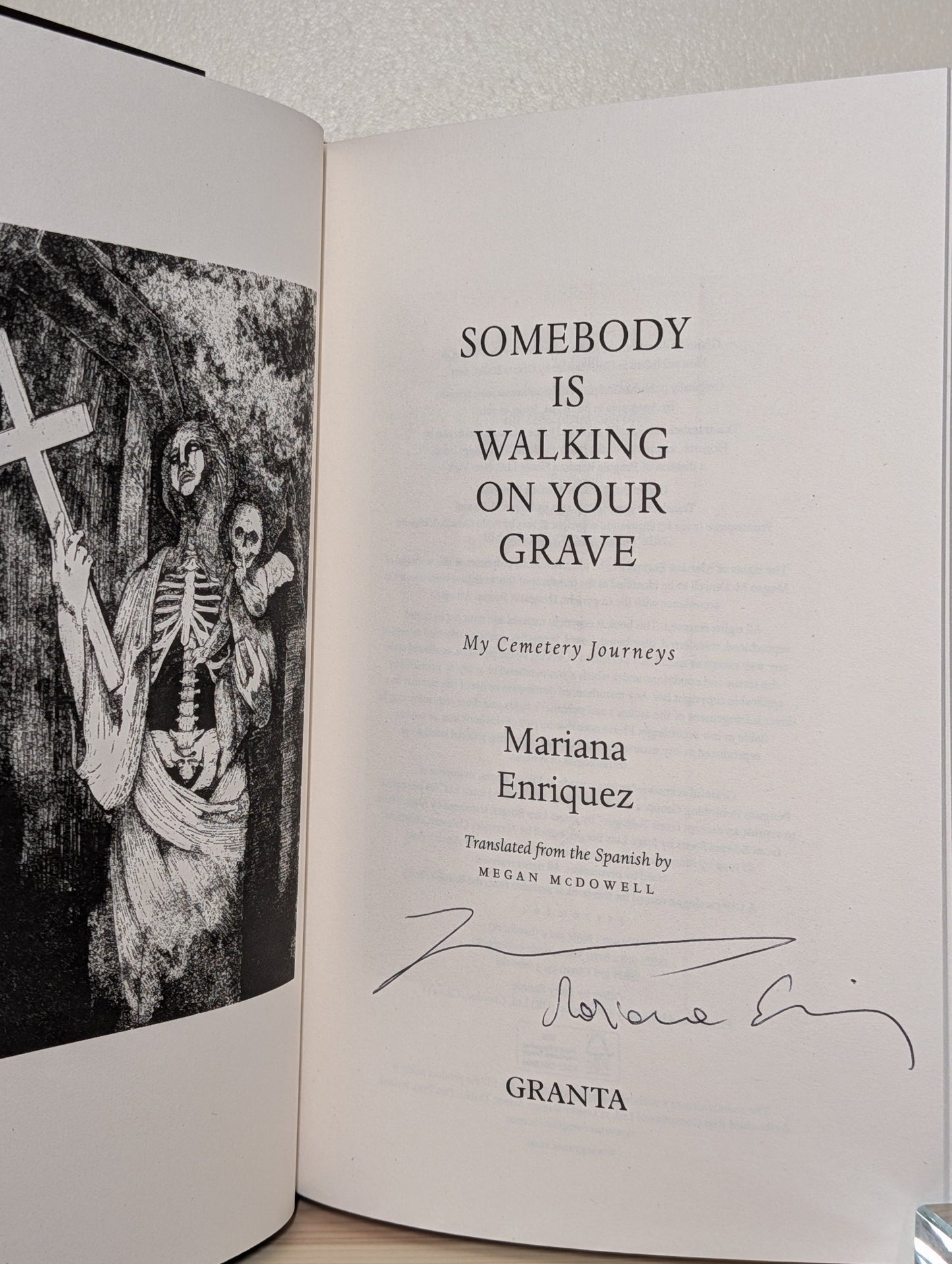 Somebody Is Walking on Your Grave by Mariana Enriquez (Signed) - Fialta Books