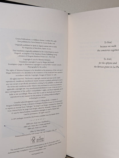 Somebody Is Walking on Your Grave: My Cemetery Journeys by Mariana Enriquez (Signed) - Fialta Books