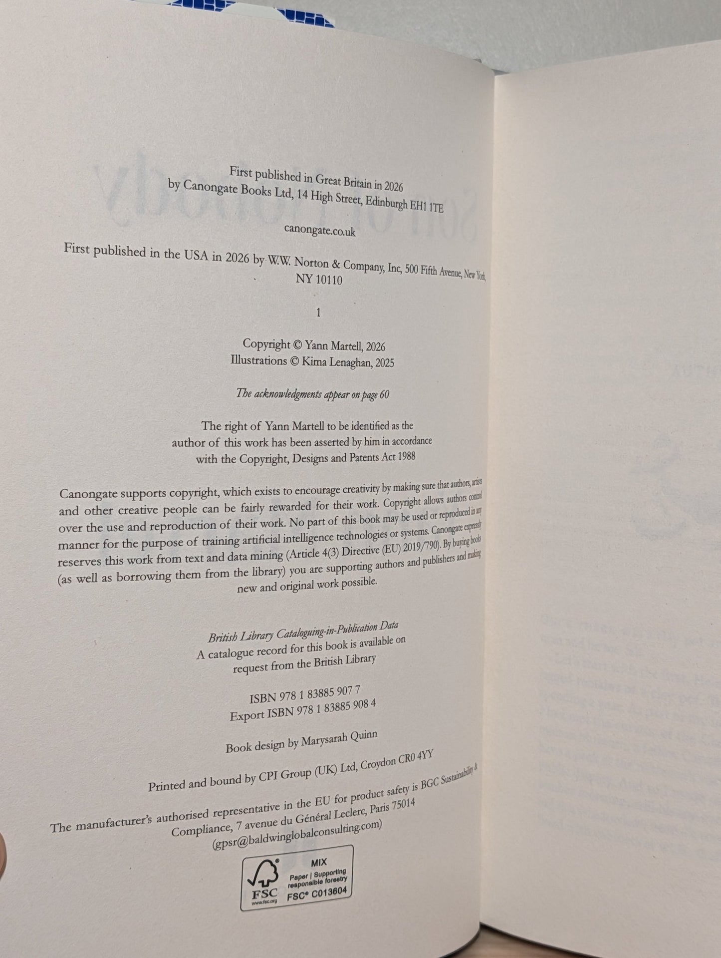 Son of Nobody by Yann Martel (Signed First Edition) - Fialta Books