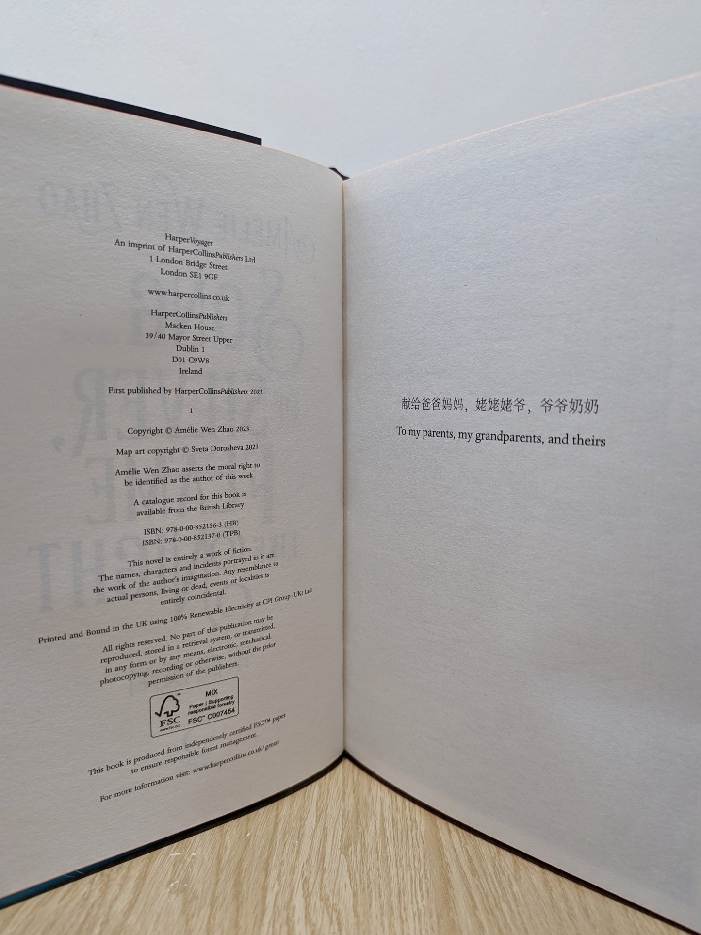 Song of Silver, Flame Like Night by Amélie Wen Zhao (Signed First Edition with sprayed edges) - Fialta Books
