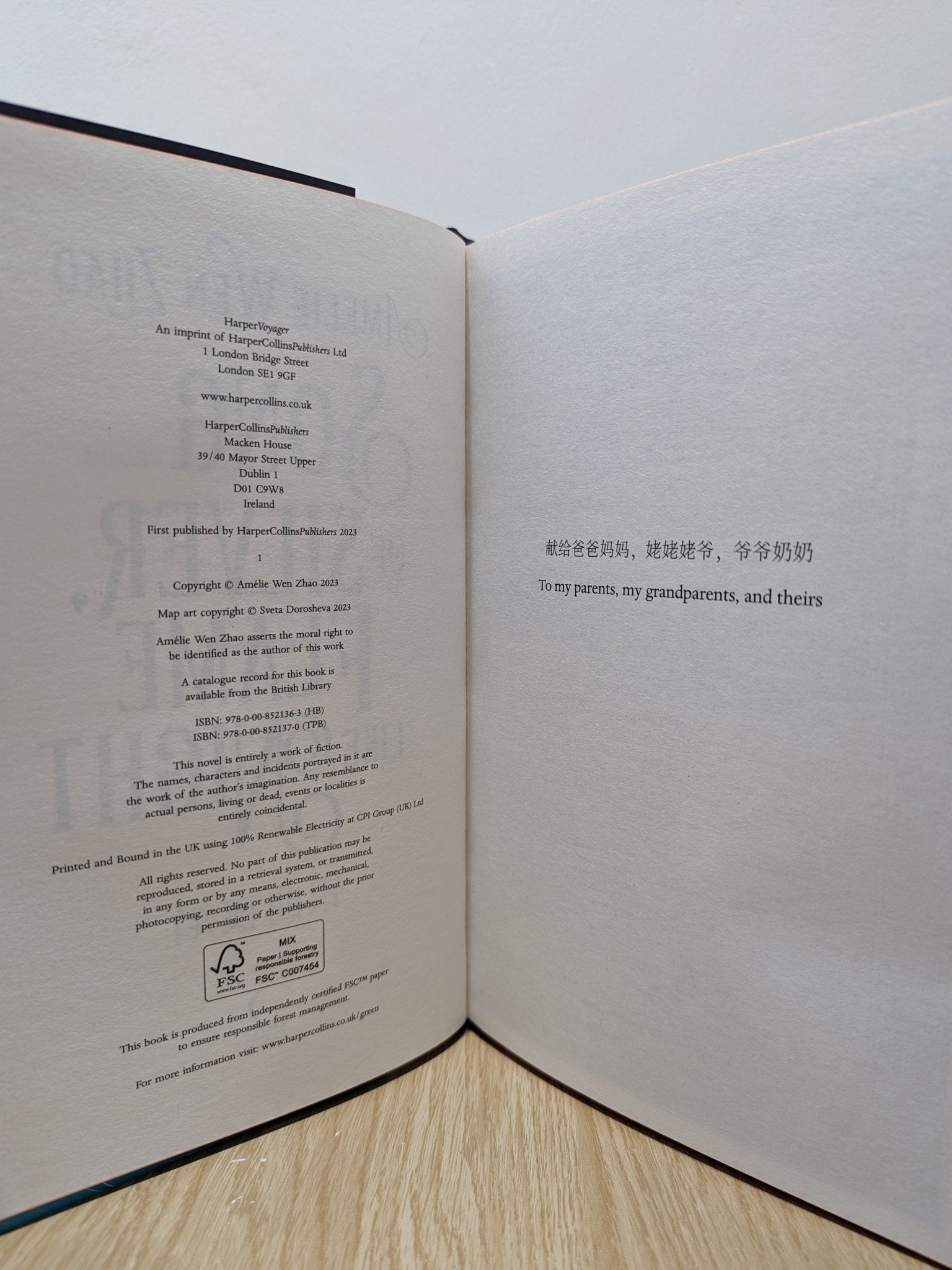 Song of Silver, Flame Like Night by Amélie Wen Zhao (Signed First Edition with sprayed edges) - Fialta Books