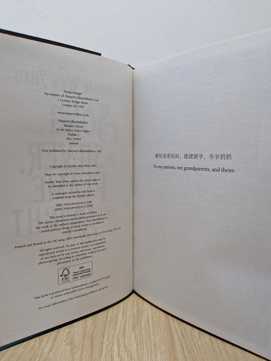 Song of Silver, Flame Like Night by Amélie Wen Zhao (Signed First Edition with sprayed edges) - Fialta Books