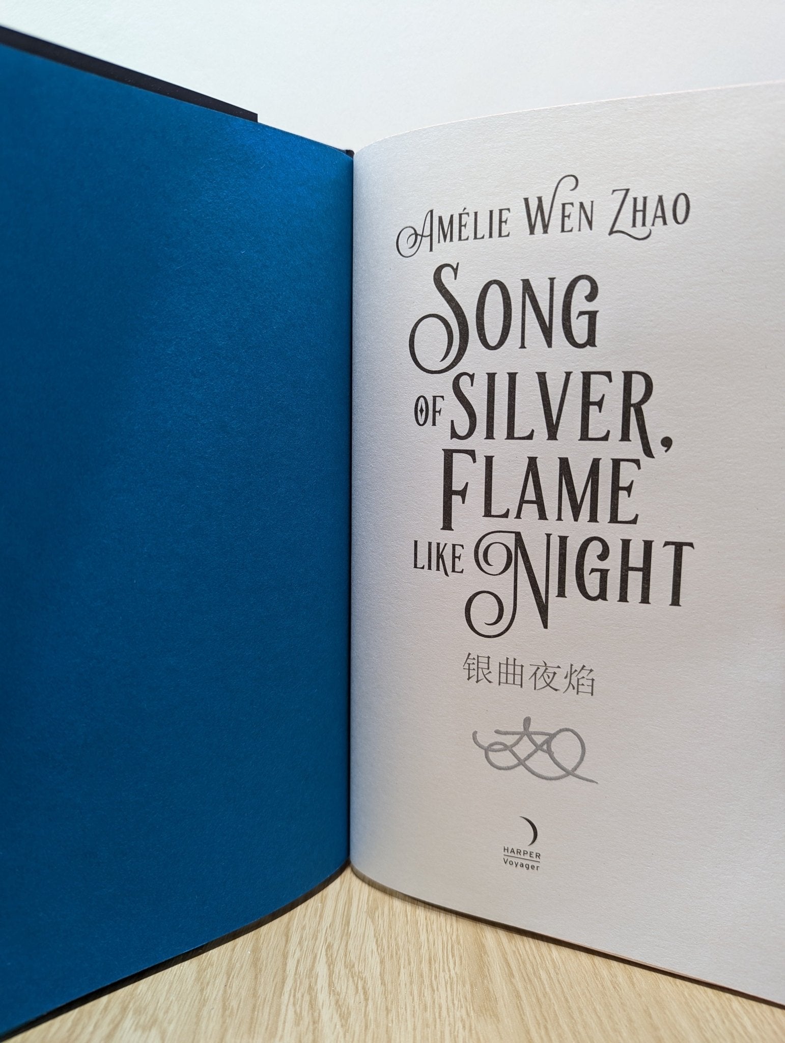 Song of Silver, Flame Like Night by Amélie Wen Zhao (Signed First Edition with sprayed edges) - Fialta Books