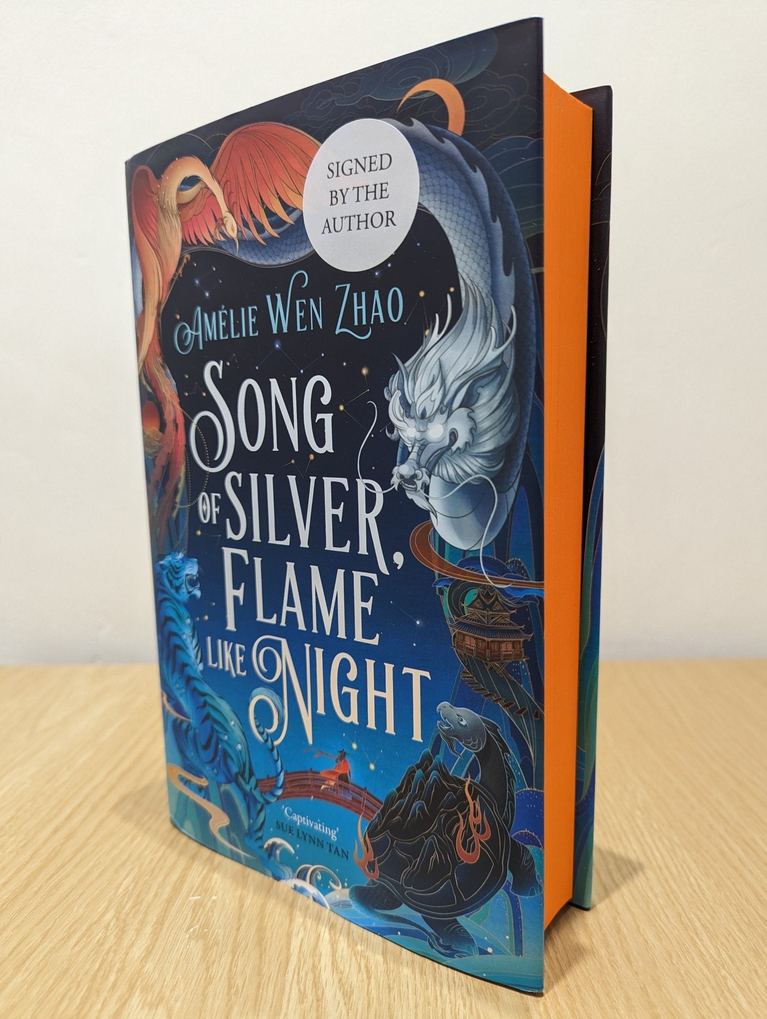 Song of Silver, Flame Like Night by Amélie Wen Zhao (Signed First Edition with sprayed edges) - Fialta Books