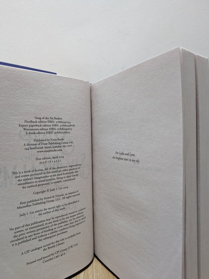 Song of the Six Realms by Judy I. Lin (Signed) - Fialta Books