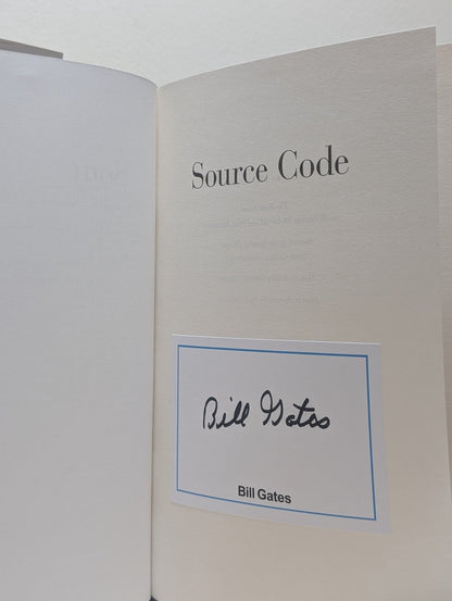 Source Code: My Beginnings by Bill Gates (Signed First Edition) - Fialta Books