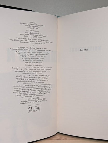 Southern Reach: Annihilation, Authority, Acceptance, Absolution by Jeff Vandermeer (Signed Set with sprayed edges) - Fialta Books