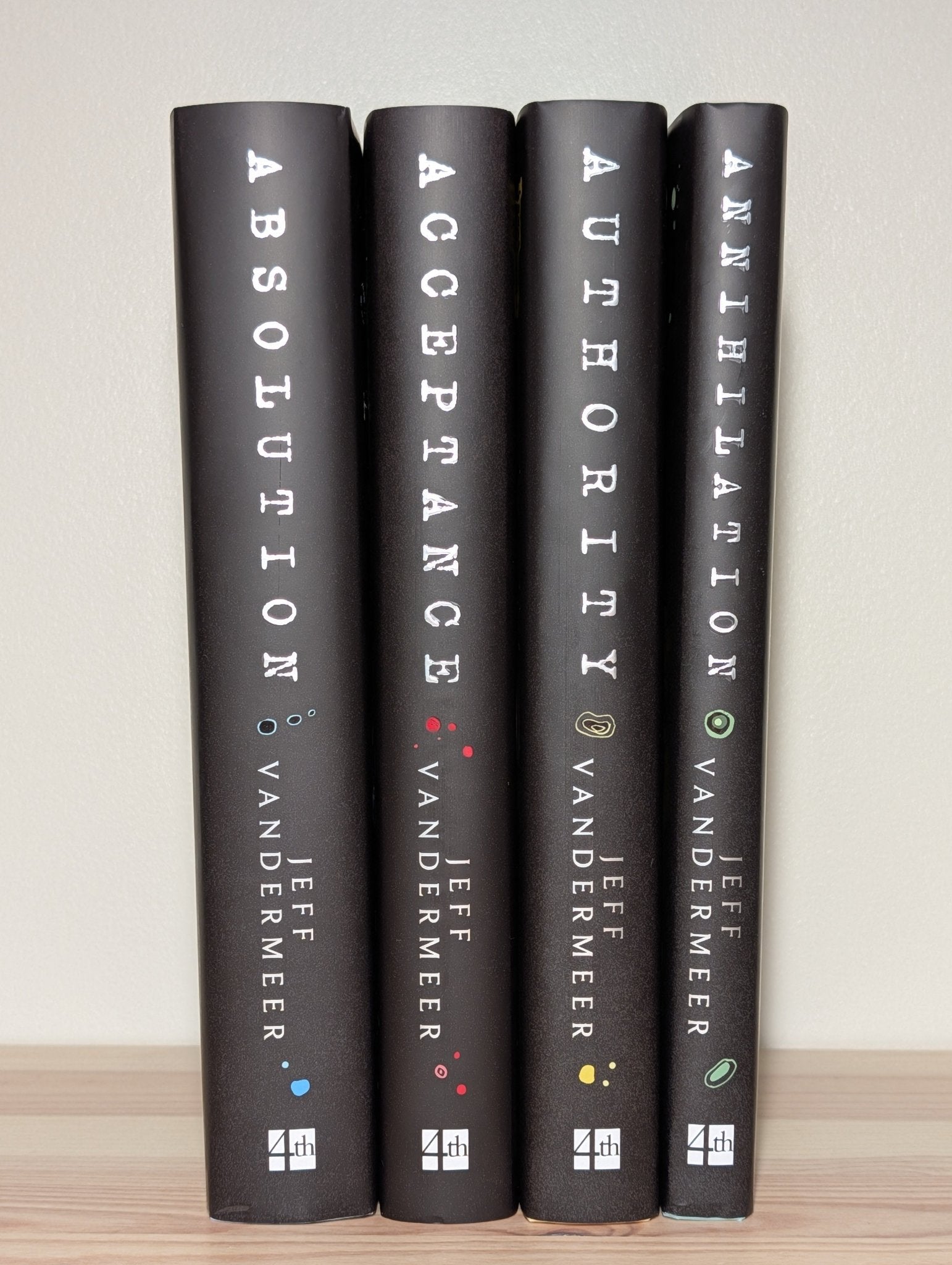 Southern Reach: Annihilation, Authority, Acceptance, Absolution by Jeff Vandermeer (Signed Set with sprayed edges) - Fialta Books