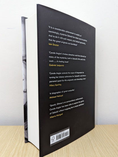 Speak, Silence: In Search of W. G. Sebald by Carole Angier (Signed First Edition) - Fialta Books