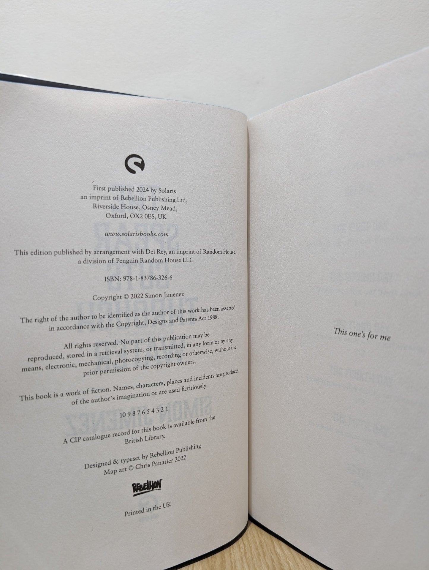 Spear Cuts Through Water by Simon Jimenez (Signed First Edition with sprayed edges) - Fialta Books