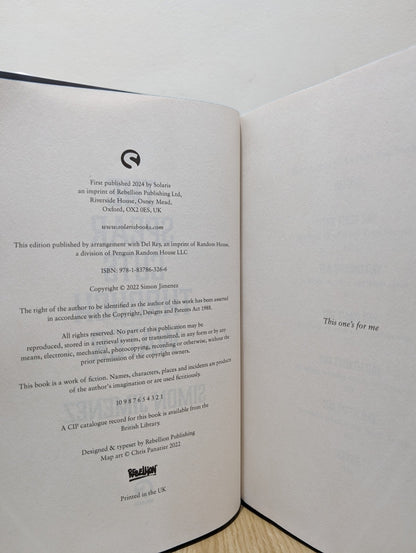 Spear Cuts Through Water by Simon Jimenez (Signed First Edition with sprayed edges) - Fialta Books