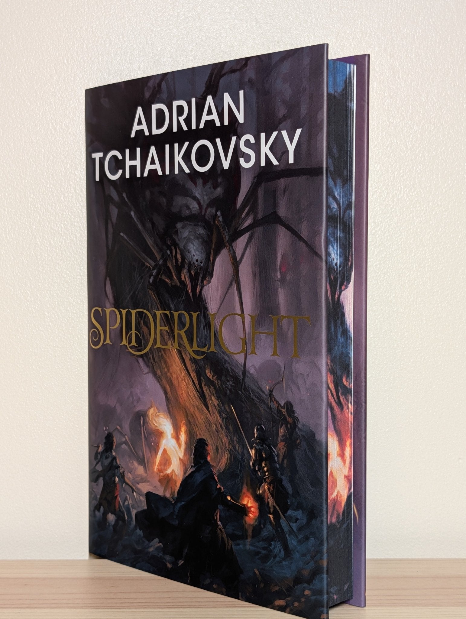 Spiderlight by Adrian Tchaikovsky (Signed First Edition with sprayed e ...
