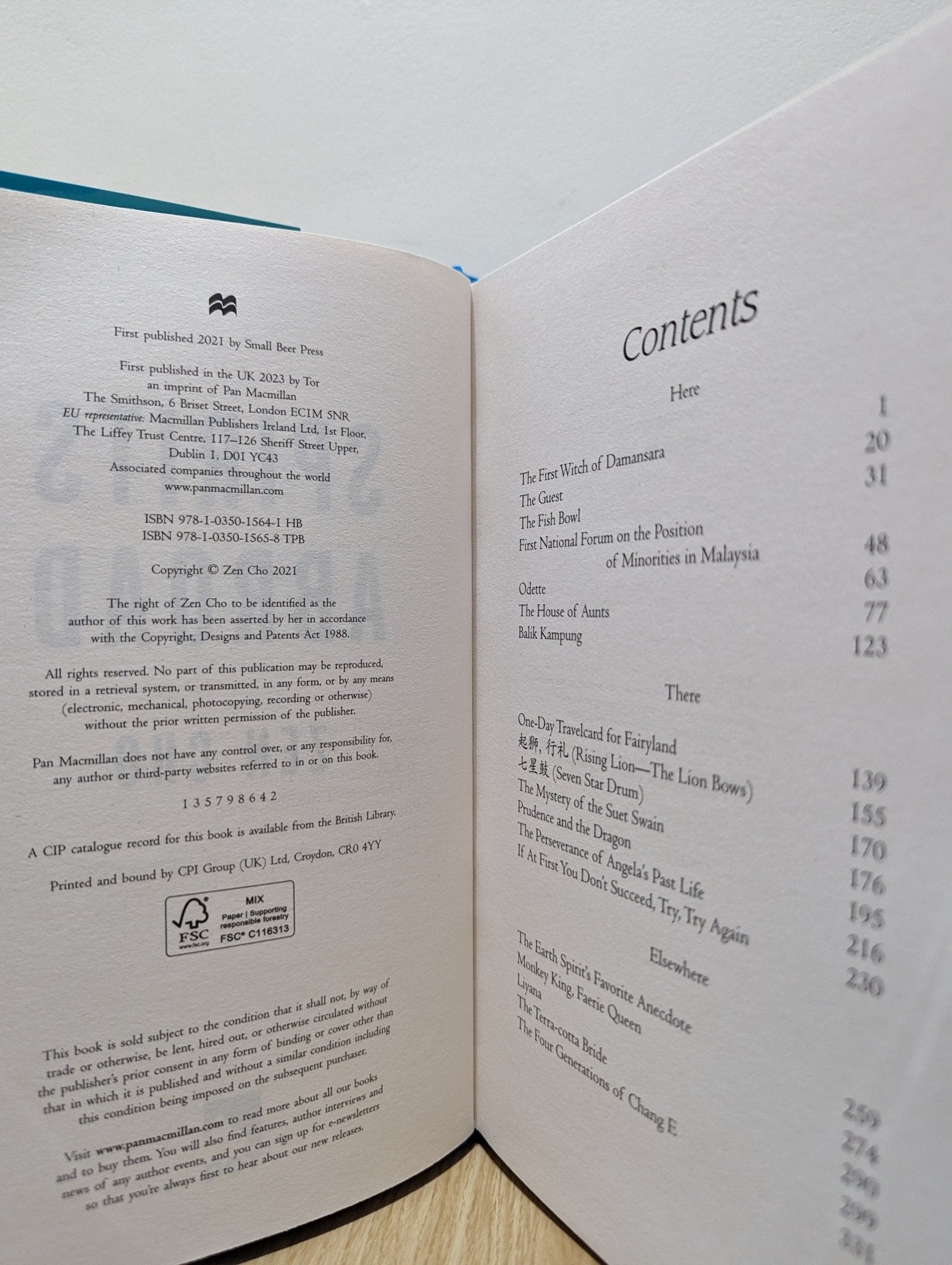 Spirits Abroad by Zen Cho (Signed First Edition) - Fialta Books