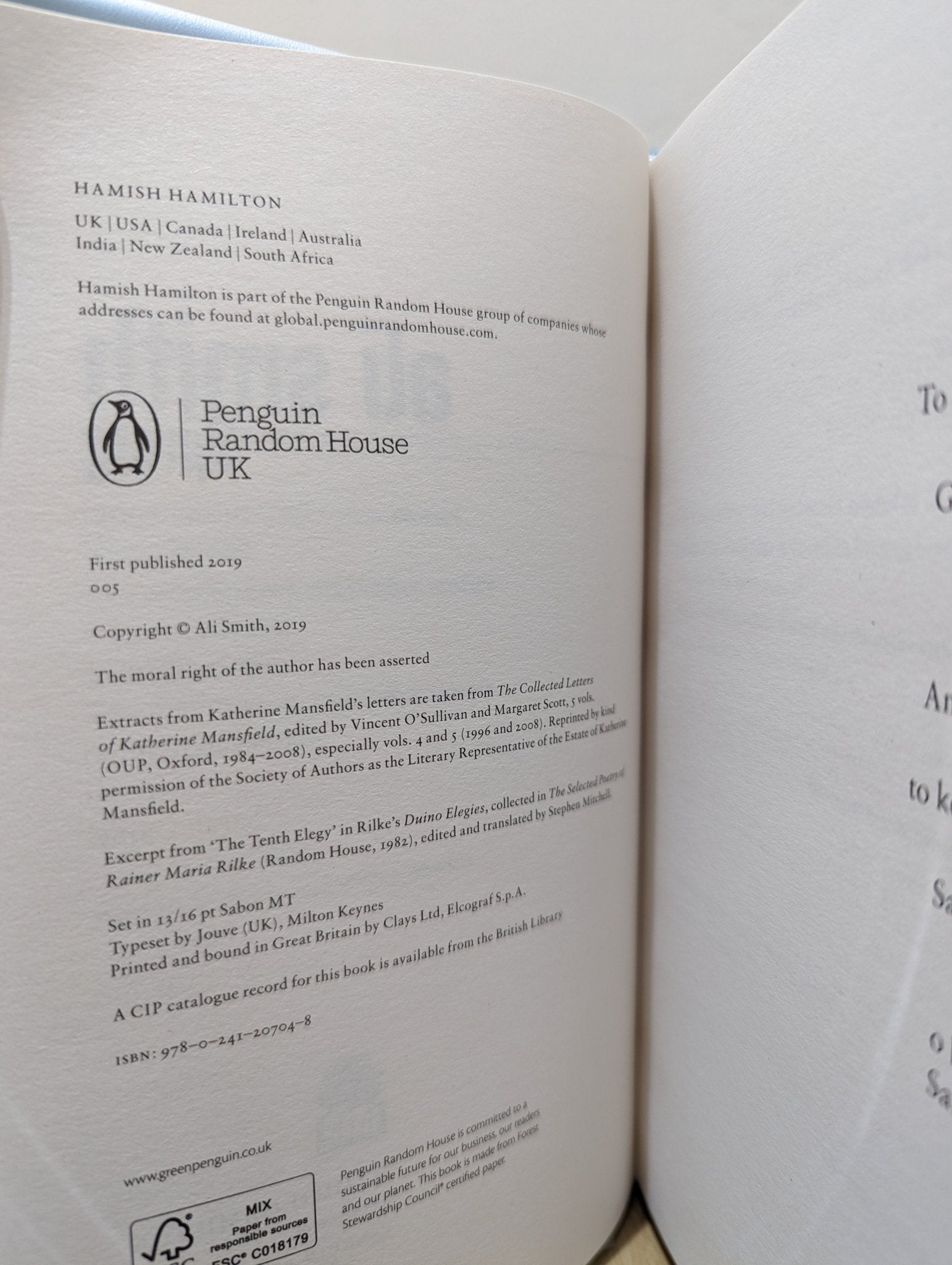 Spring by Ali Smith - Fialta Books