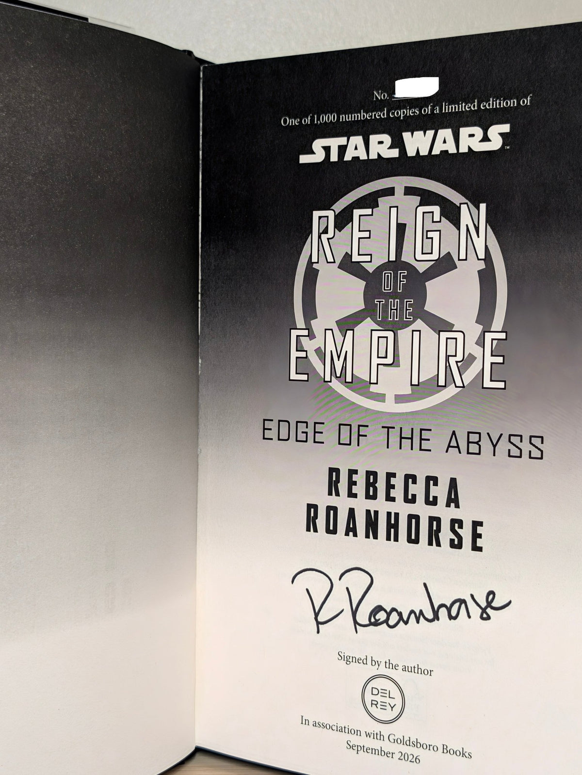 Star Wars: Edge of the Abyss by Rebecca Roanhorse (Signed First Edition with sprayed edges) - Fialta Books