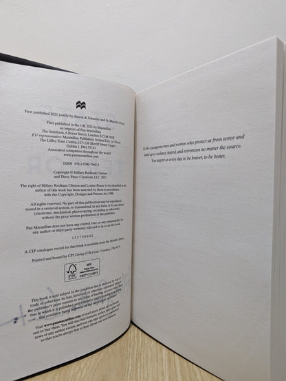 State of Terror by Hillary Rodham Clinton Louise Penny (Signed) - Fialta Books