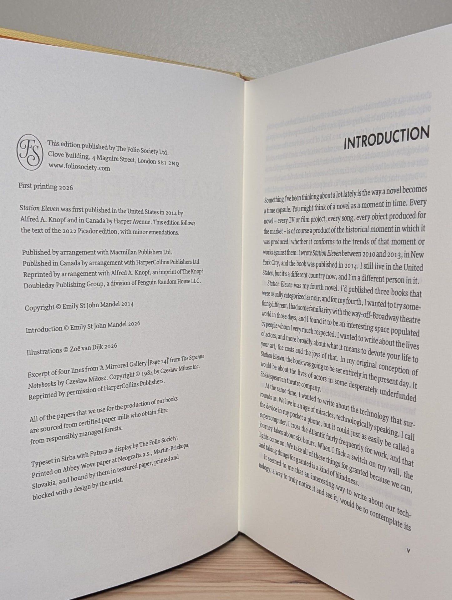 Station Eleven by Emily St. John Mandel (Folio Slipcase Edition) - Fialta Books