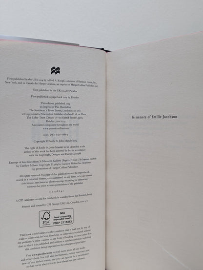 Station Eleven by Emily St. John Mandel (Signed Special Edition with sprayed edges) - Fialta Books