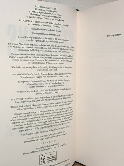 Stations by Louise Kennedy (Signed Dated First Edition) - Fialta Books