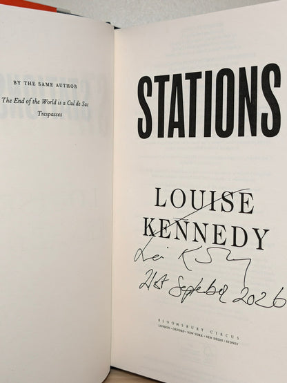 Stations by Louise Kennedy (Signed Dated First Edition) - Fialta Books